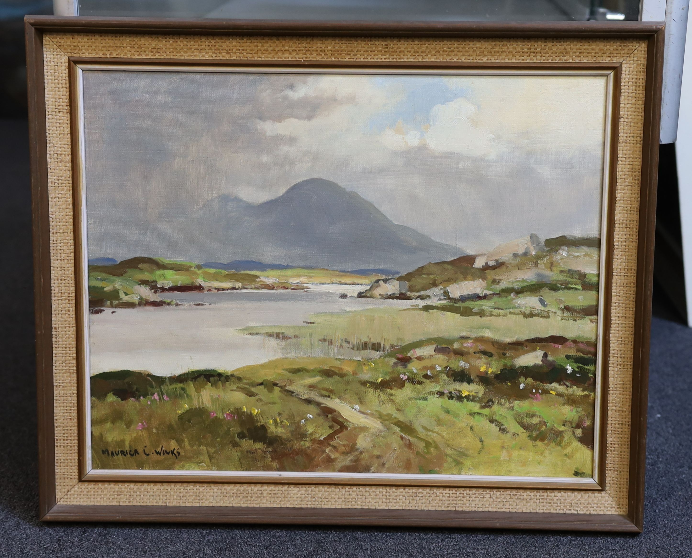 Maurice Canning Wilks RUA ARHA (1910-1984), 'Silver Light ...', oil on canvas, 39 x 49cm
